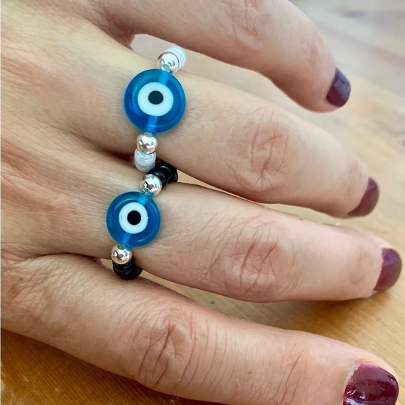 Evil Eye Stacking Rings - Picture 3 of 6
